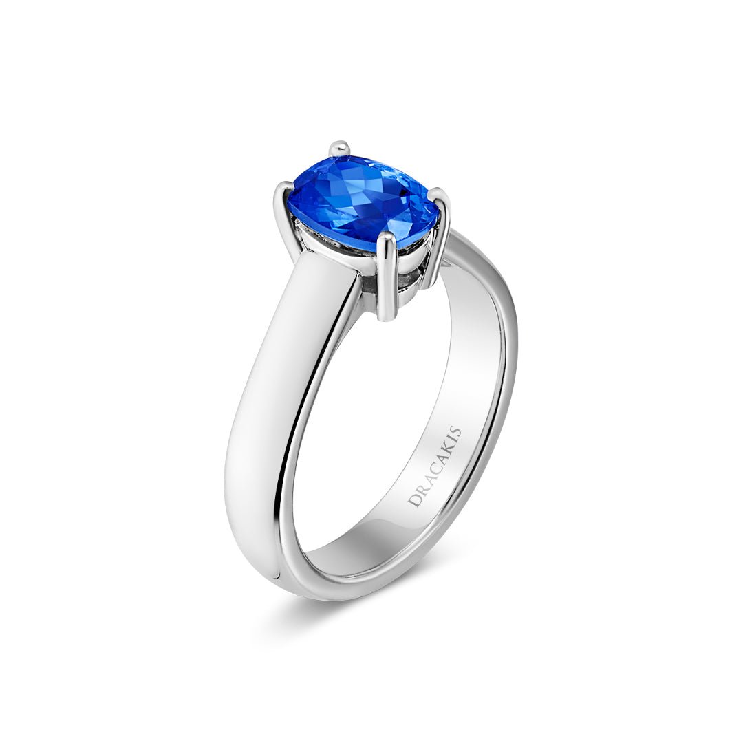 Tanzanite Solitaire Ring - Dracakis Jewellers Tanzanite Solitaire Ring - Dracakis Jewellers