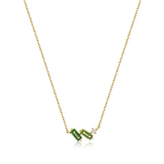 Tourmaline and White Sapphire Necklace - Dracakis Jewellers