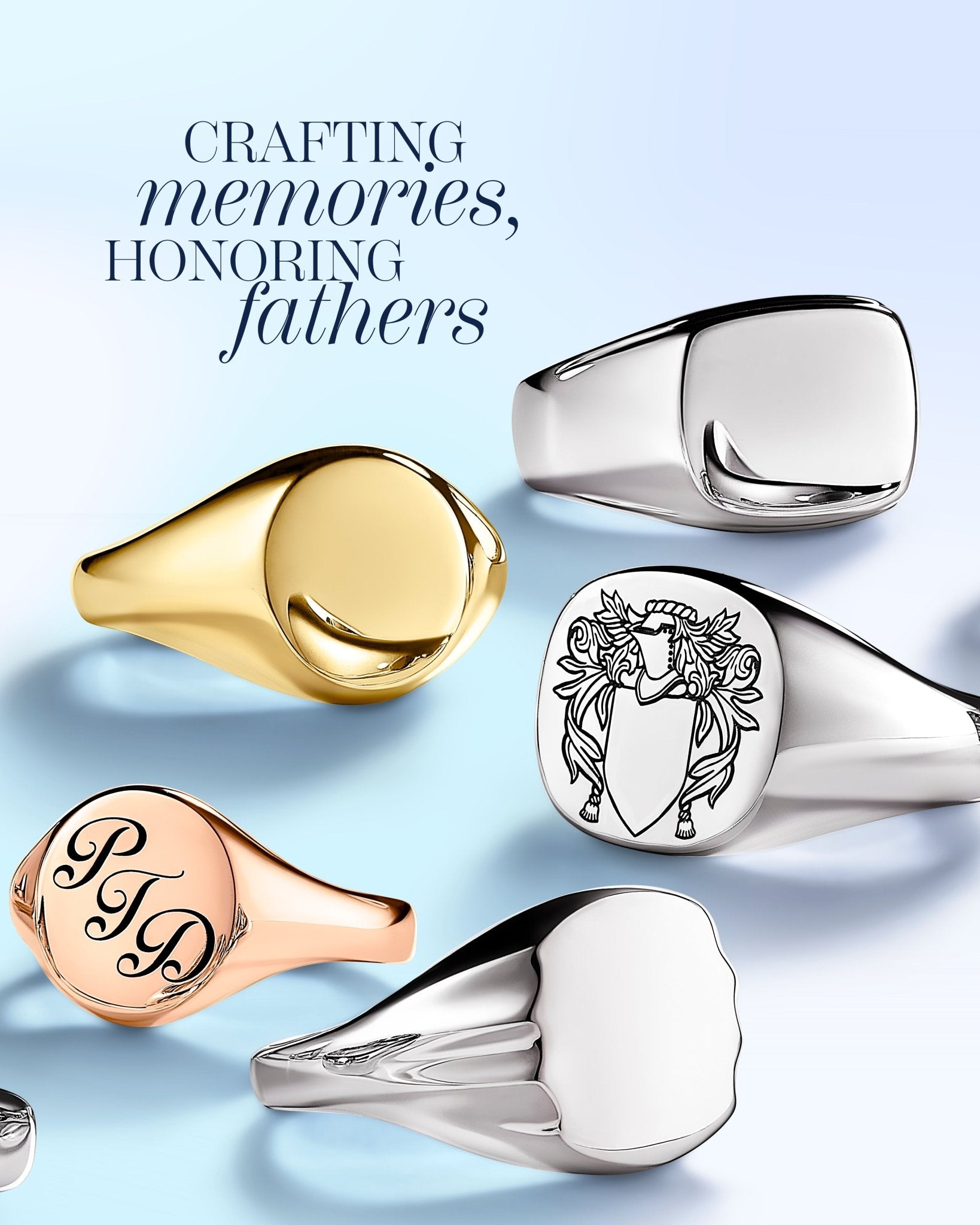 Custom Initial Signet Ring - Monogram ring Oval Levels - Silver and Gold