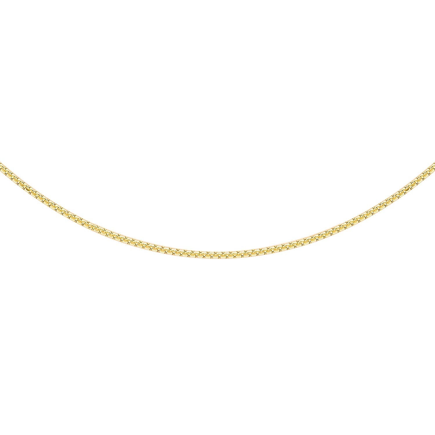 9K Yellow Gold 22 Diamond Cut Box Chain 45cm - Dracakis Jewellers