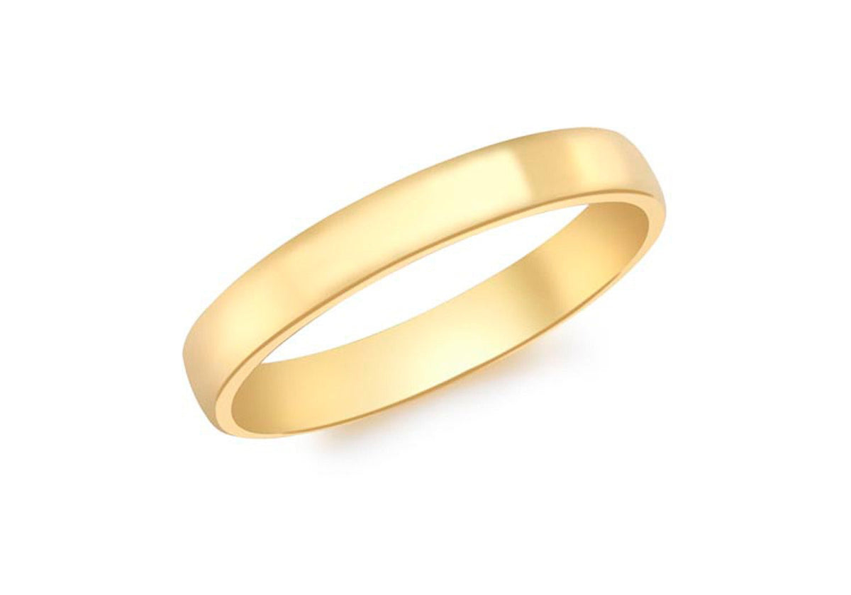 9K Yellow Gold Court Ring - Dracakis Jewellers