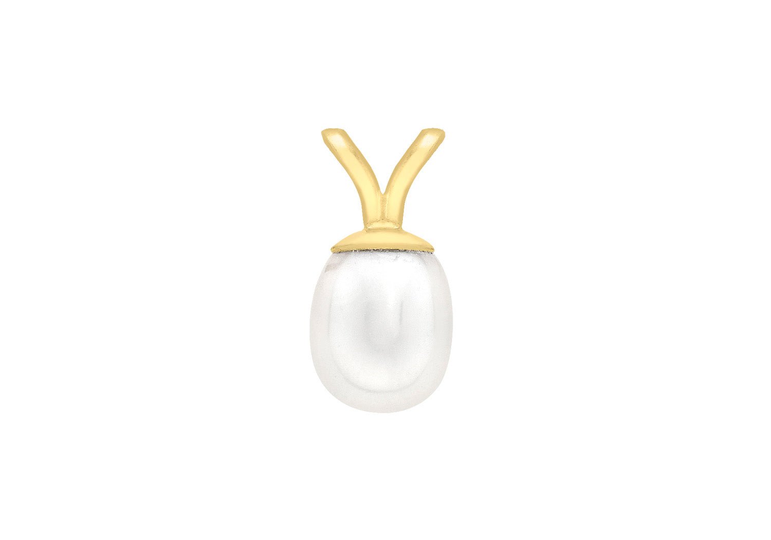 9K Yellow Gold Cult Freshwater Pearl Pendant - Dracakis Jewellers