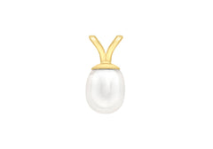 9K Yellow Gold Cult Freshwater Pearl Pendant - Dracakis Jewellers