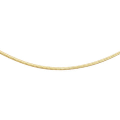 9K Yellow Gold Mini Round Snake Chain 40cm - Dracakis Jewellers