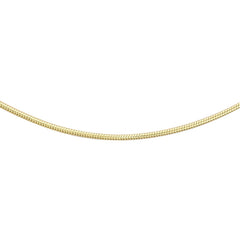 9K Yellow Gold Mini Round Snake Chain 45cm - Dracakis Jewellers