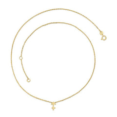 9K Yellow Gold Sagittarius Zodiac Necklace 40-45cm - Dracakis Jewellers