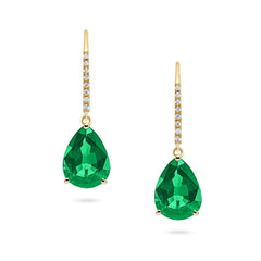 Emerald & Diamond Earrings