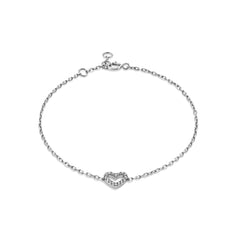 Diamond Open Heart Bracelet