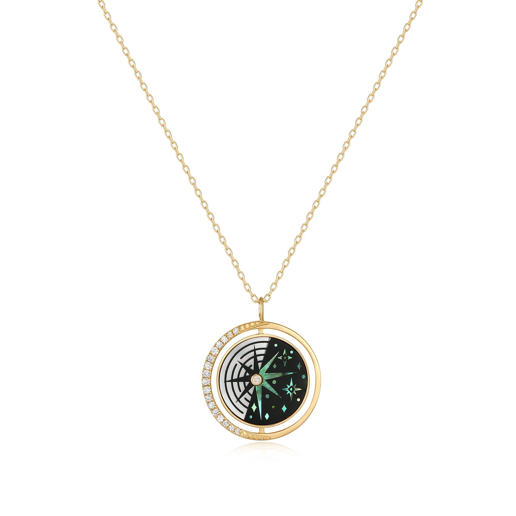 Ania Haie 14kt Gold Diamond Cosmos Pendant Necklace - Dracakis Jewellers