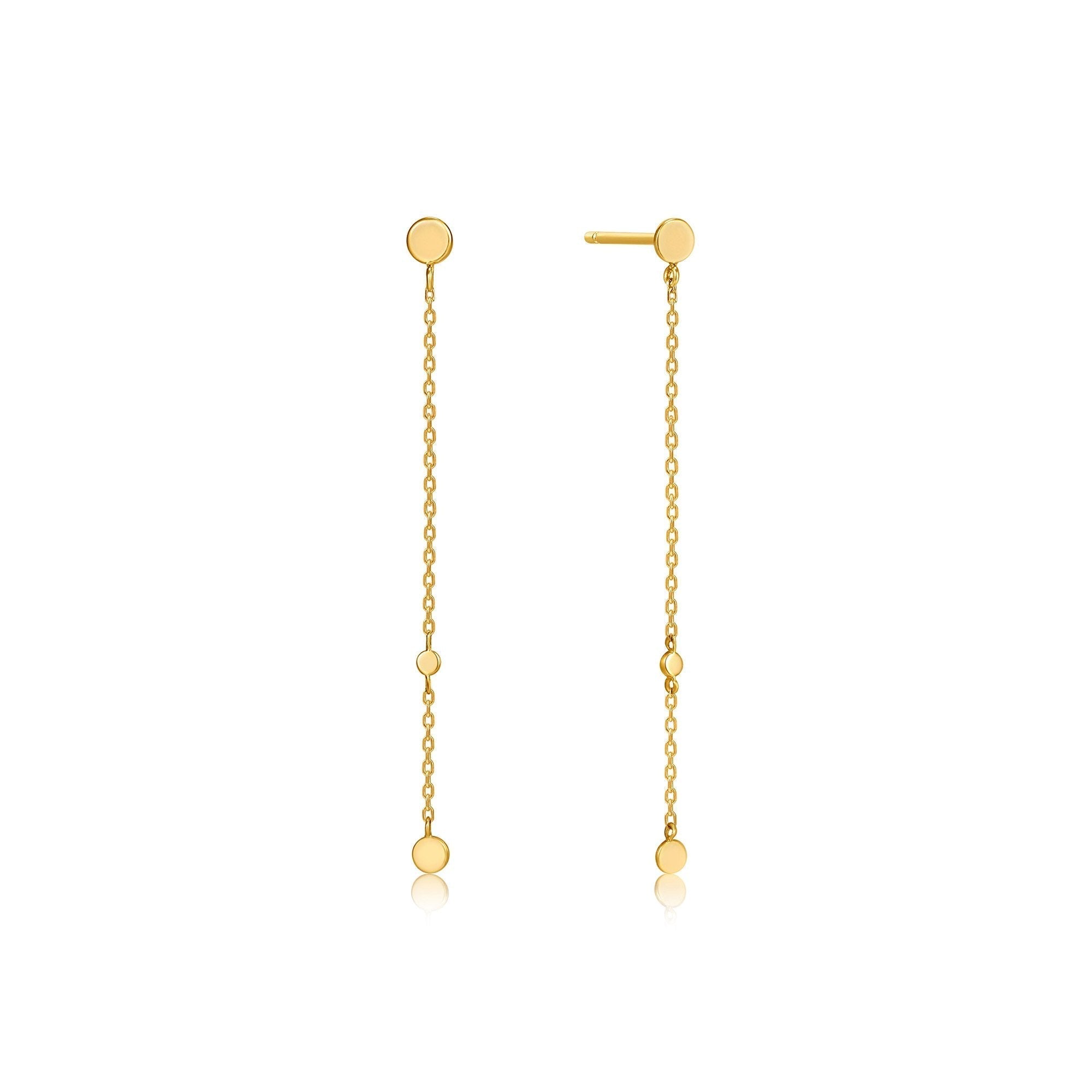 Ania Haie 14kt Gold Disc Drop Earrings - Dracakis Jewellers