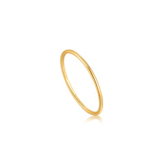 Ania Haie 14kt Gold Fine Band Ring - Dracakis Jewellers