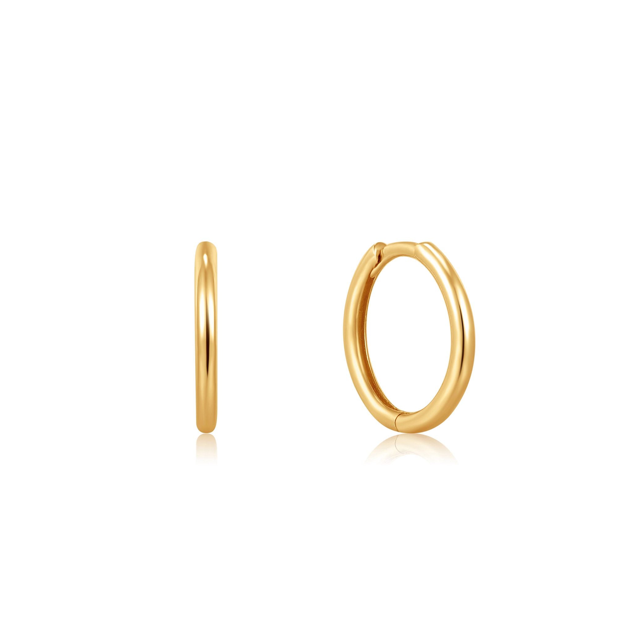 Ania Haie 14kt Gold Huggie Hoop Earrings - Dracakis Jewellers