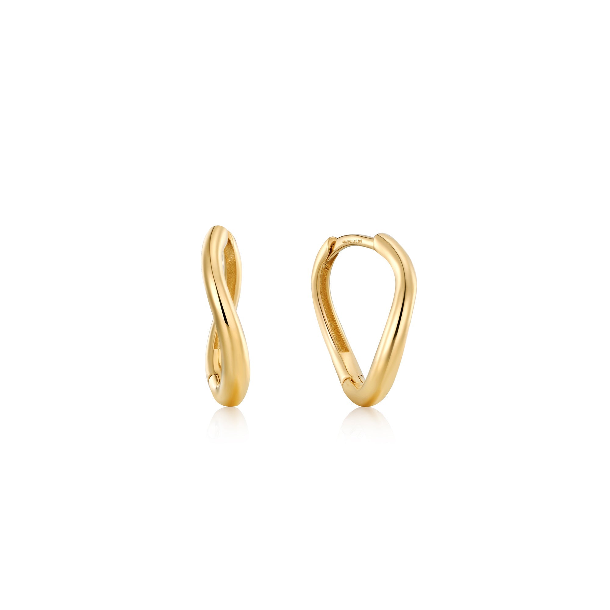 Ania Haie 14kt Gold Magma Huggie Hoop Earrings - Dracakis Jewellers