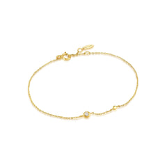 Ania Haie 14kt Gold Magma Single Diamond Bracelet - Dracakis Jewellers