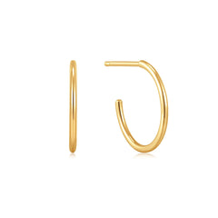 Ania Haie 14kt Gold Mini Hoop Stud Earrings - Dracakis Jewellers