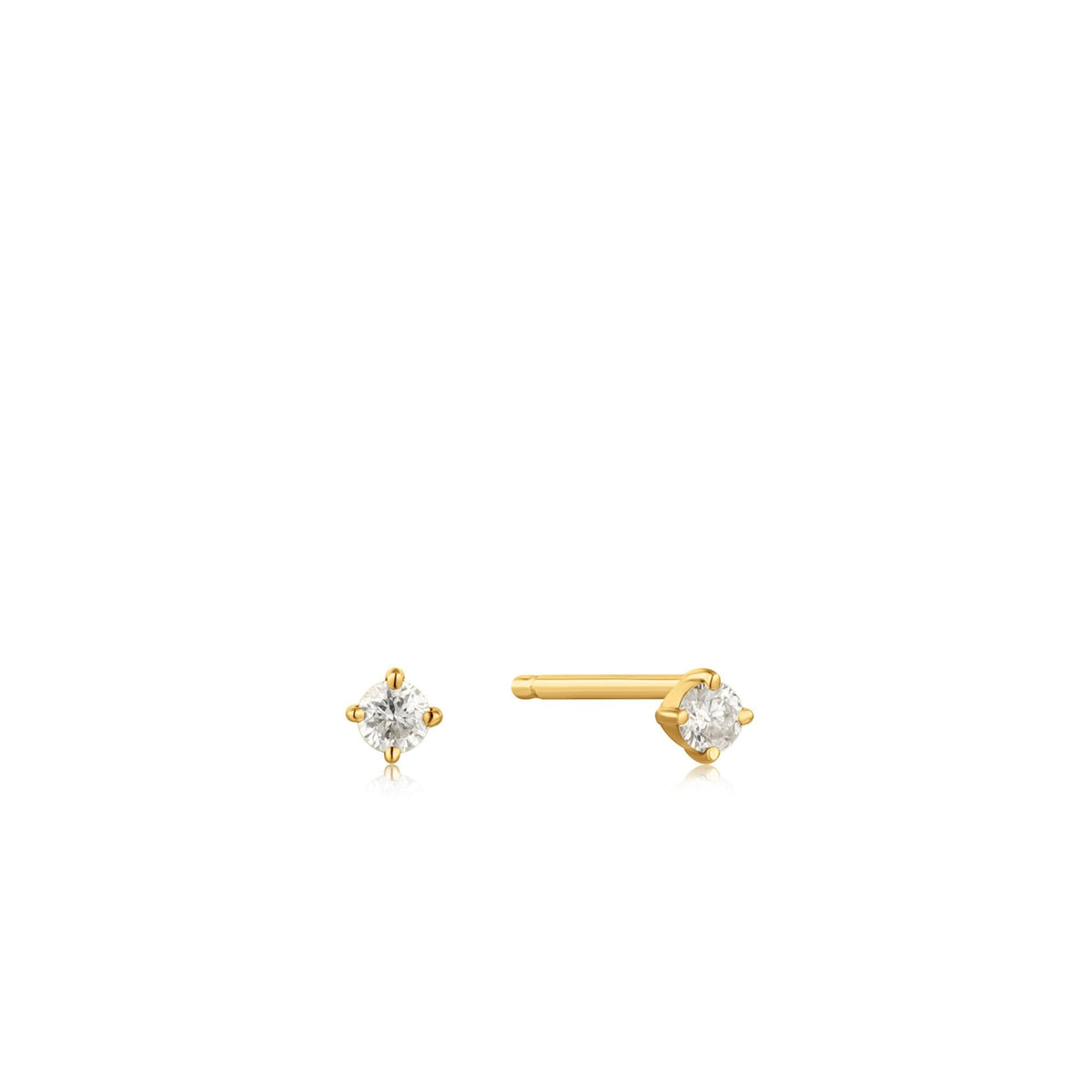 Ania Haie 14kt Gold Natural Diamond Stud Earrings - Dracakis Jewellers