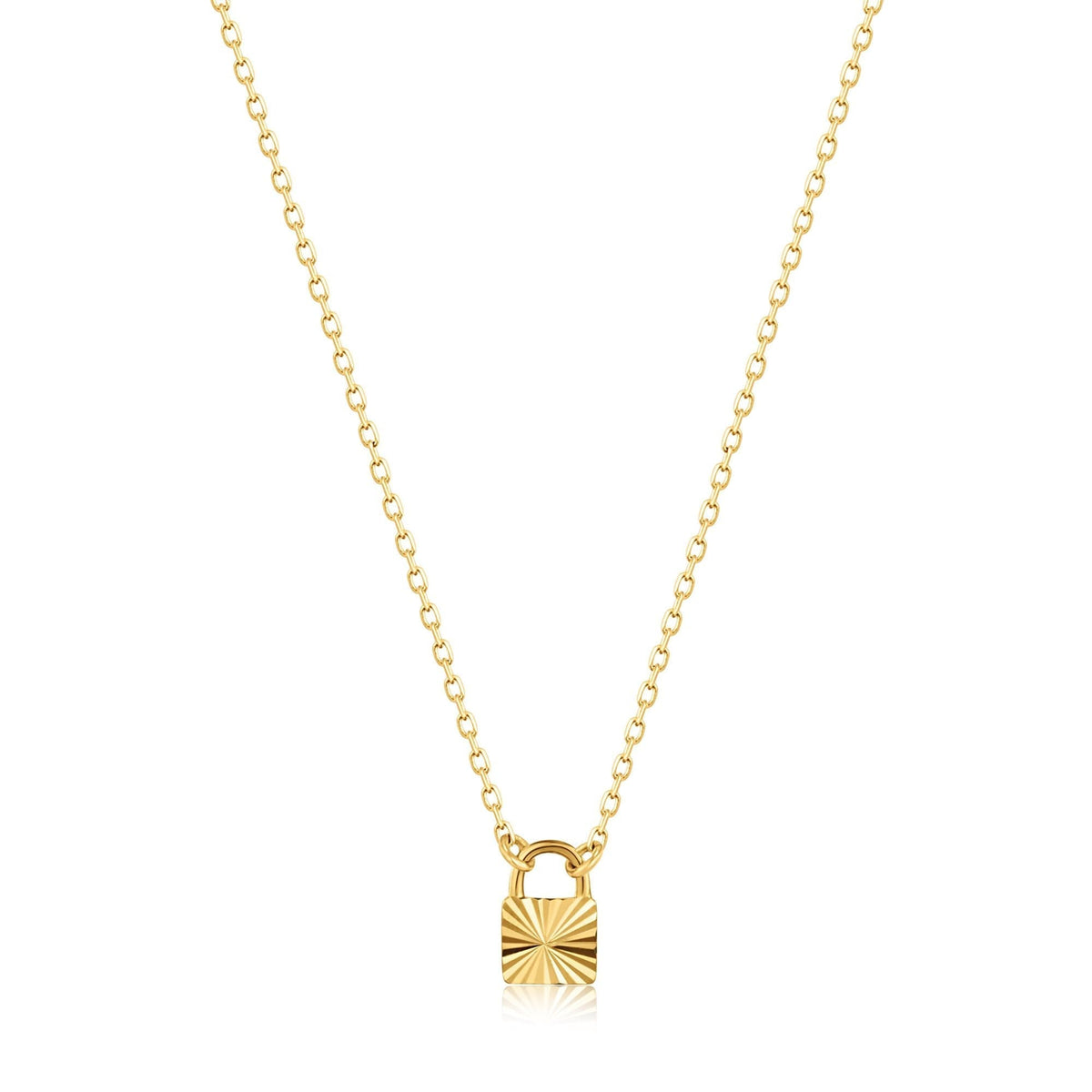 Ania Haie 14kt Gold Padlock Necklace - Dracakis Jewellers