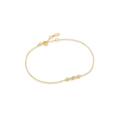 Ania Haie 14kt Gold Peridot and White Sapphire Bracelet - Dracakis Jewellers