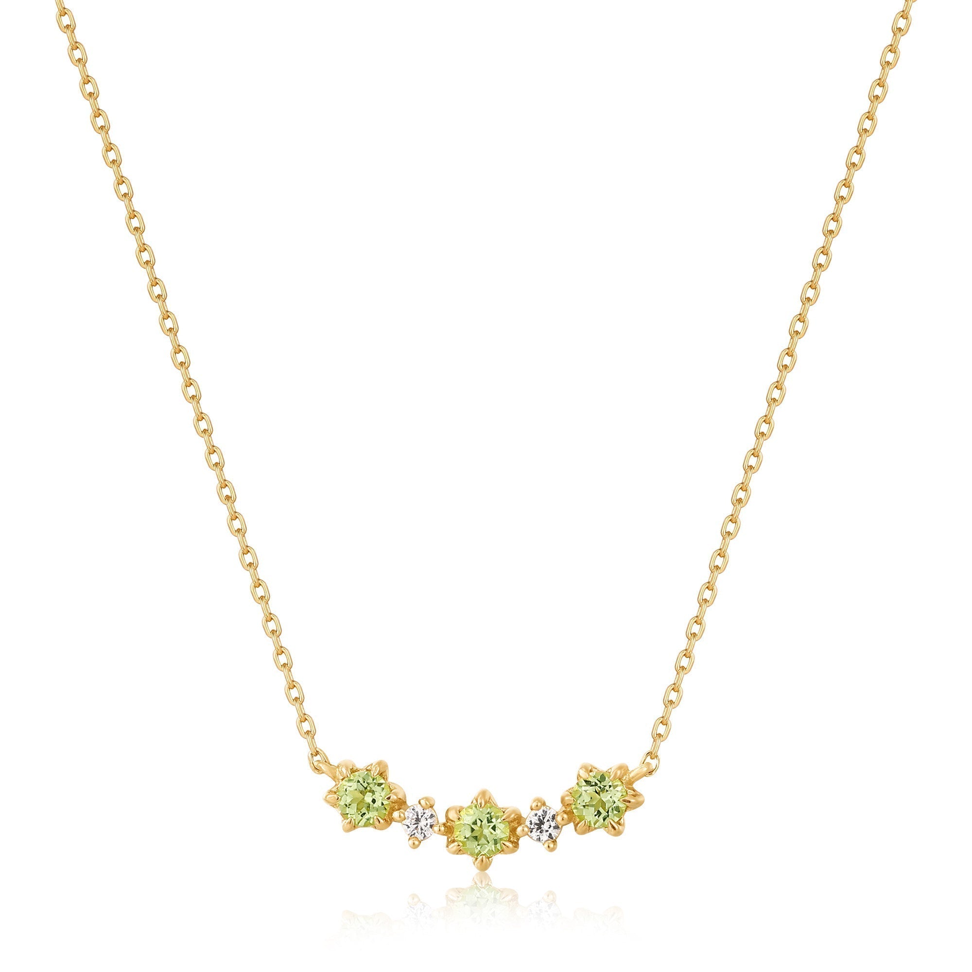 Ania Haie 14kt Gold Peridot and White Sapphire Necklace - Dracakis Jewellers