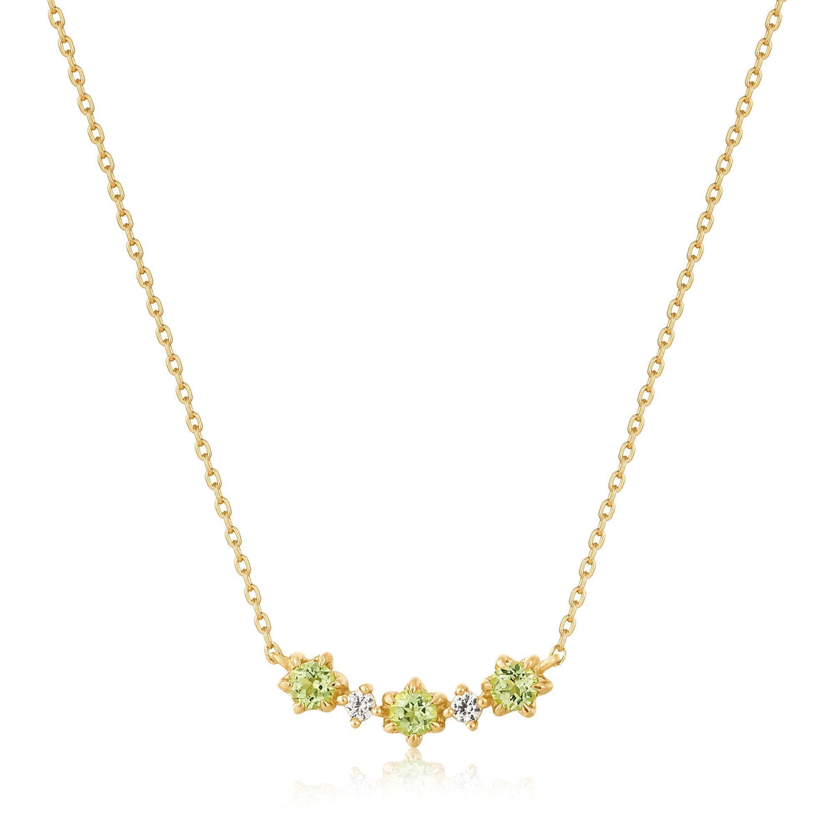 Ania Haie 14kt Gold Peridot and White Sapphire Necklace - Dracakis Jewellers