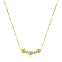 Ania Haie 14kt Gold Peridot and White Sapphire Necklace - Dracakis Jewellers