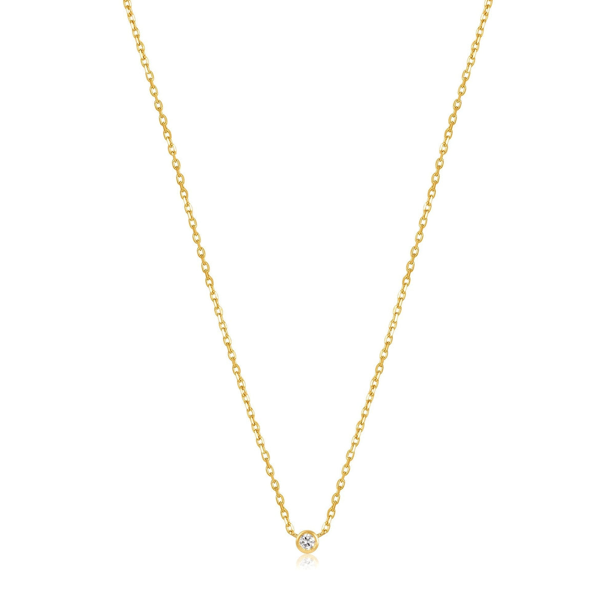 Ania Haie 14kt Gold Single Natural Diamond Necklace - Dracakis Jewellers