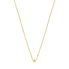 Ania Haie 14kt Gold Single Natural Diamond Necklace - Dracakis Jewellers