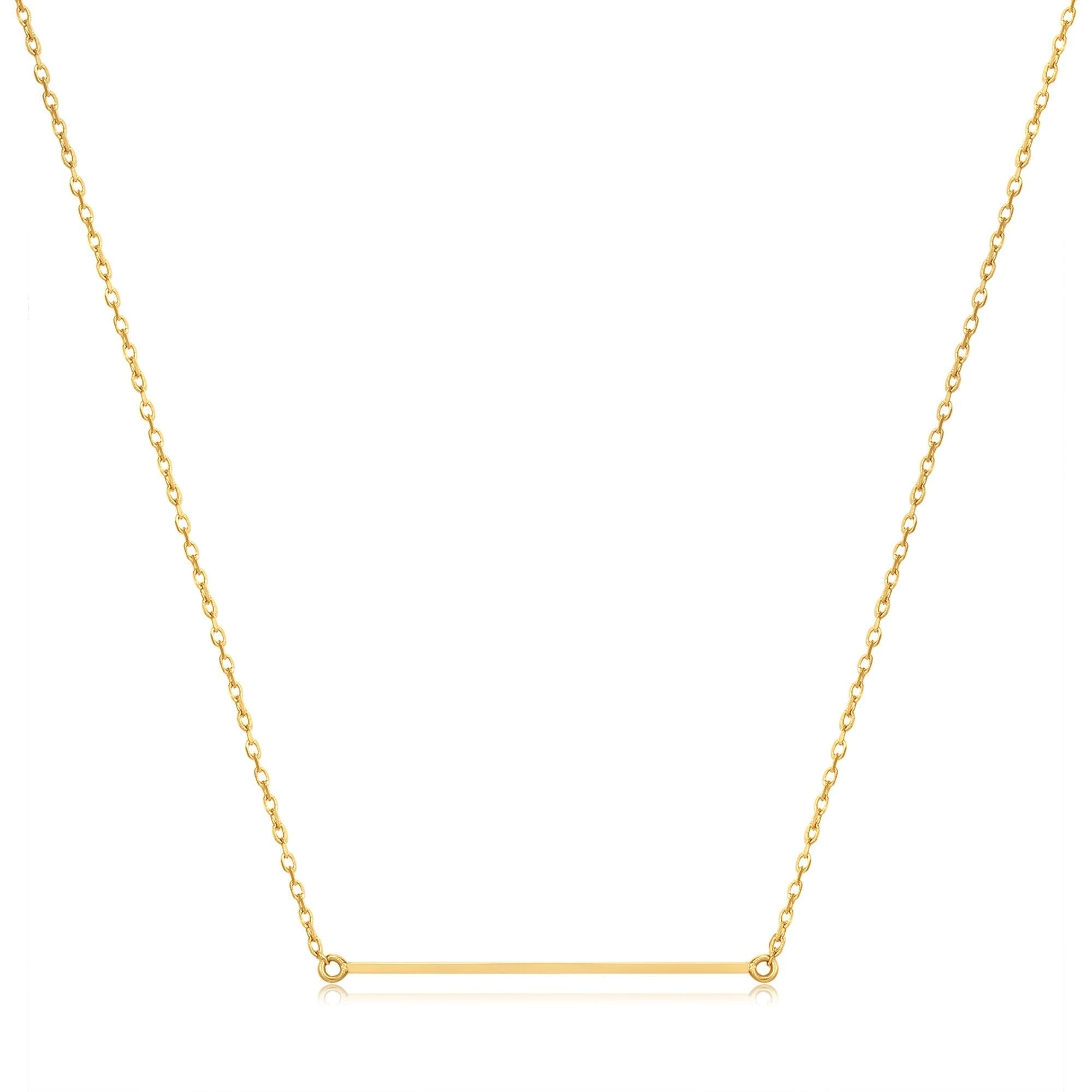 Ania Haie 14kt Gold Solid Bar Necklace - Dracakis Jewellers