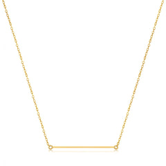 Ania Haie 14kt Gold Solid Bar Necklace - Dracakis Jewellers