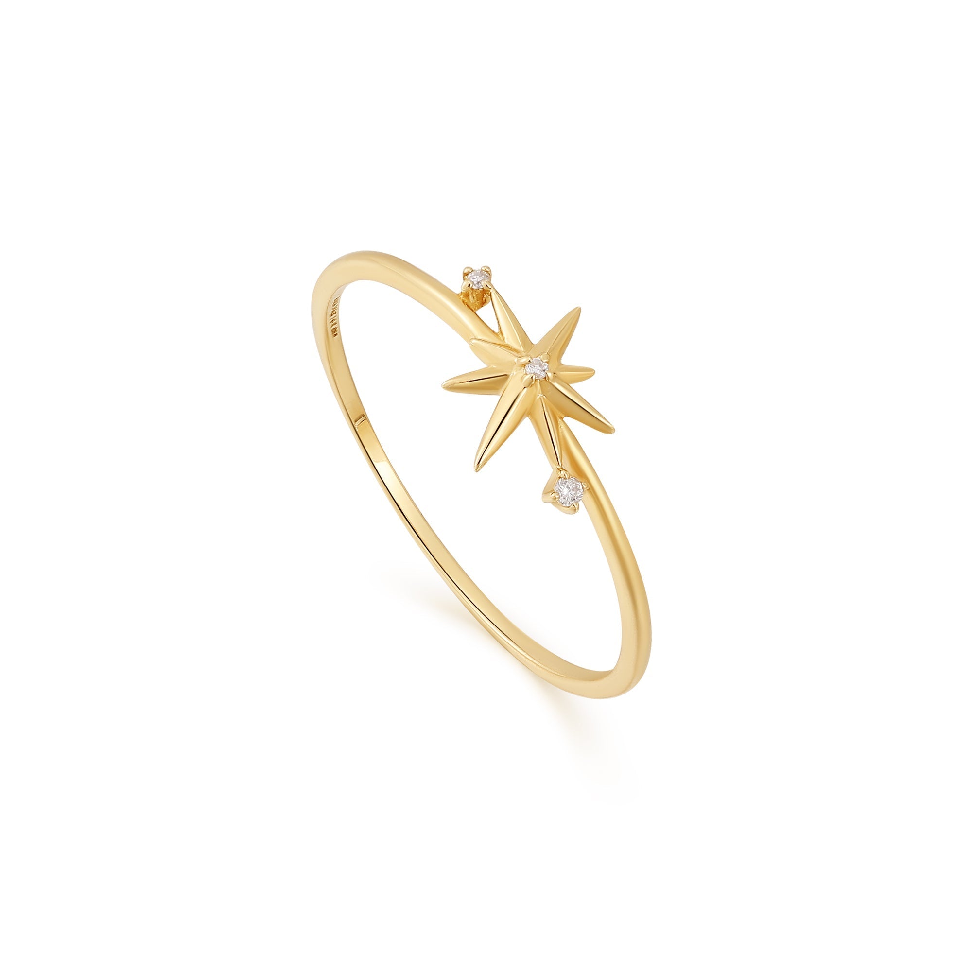 Ania Haie 14kt Gold Star Diamond Ring - Dracakis Jewellers