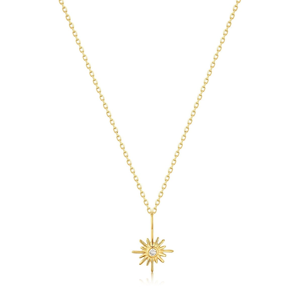 Ania Haie 14kt Gold Sunburst Natural Diamond Necklace - Dracakis Jewellers