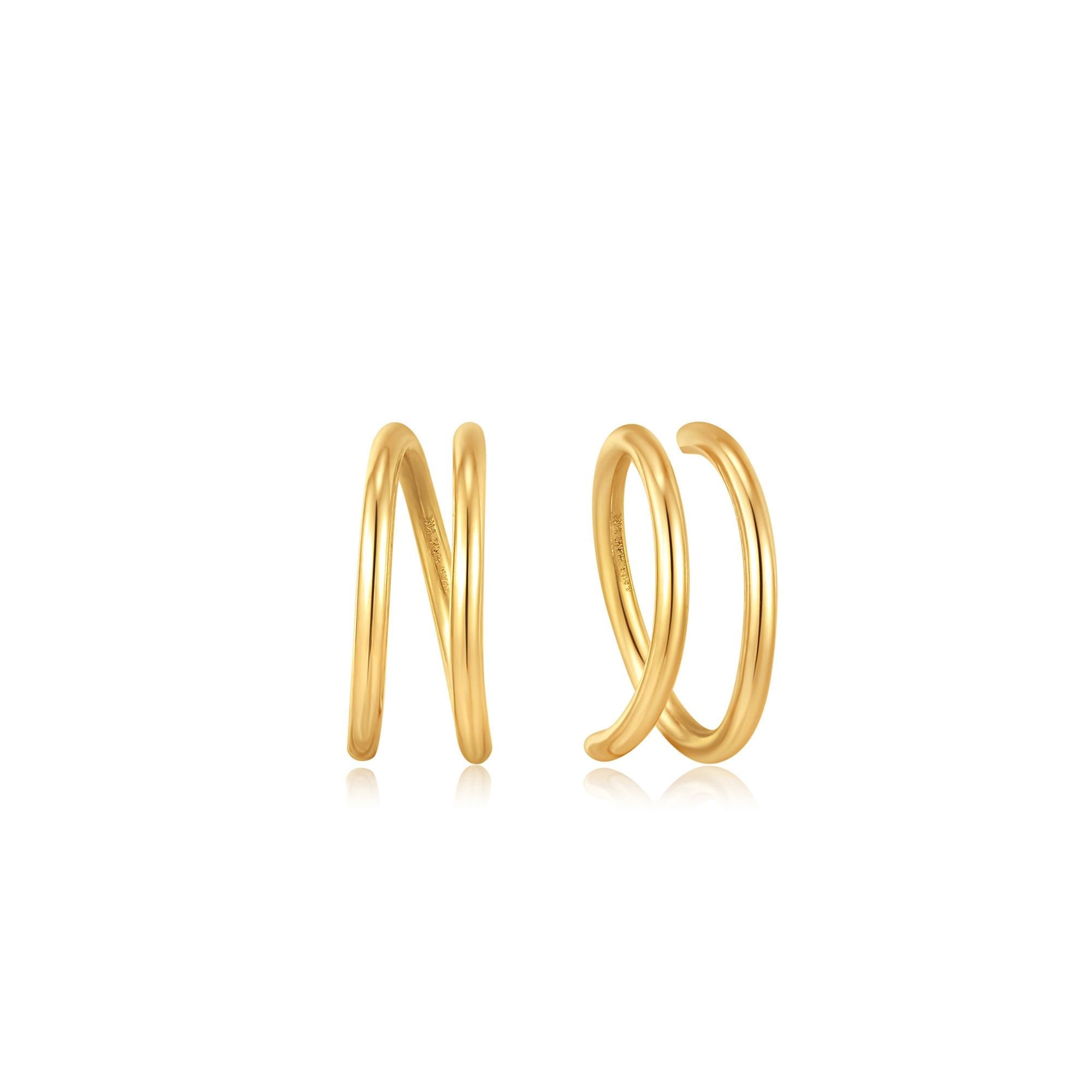 Ania Haie 14kt Gold Twist Earrings - Dracakis Jewellers