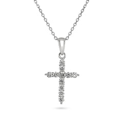 Diamond Cross Pendant - Dracakis Jewellers