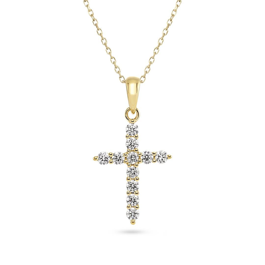 Diamond Cross Pendant - Dracakis Jewellers