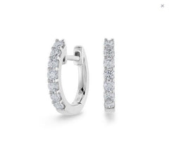 Diamond Hoop Earrings - Dracakis Jewellers