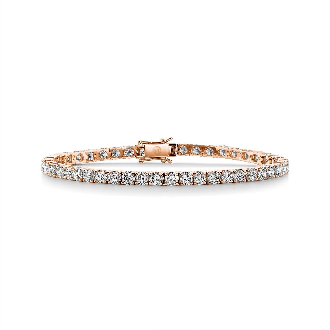 Diamond Tennis Bracelet (Rose Gold) - Dracakis Jewellers