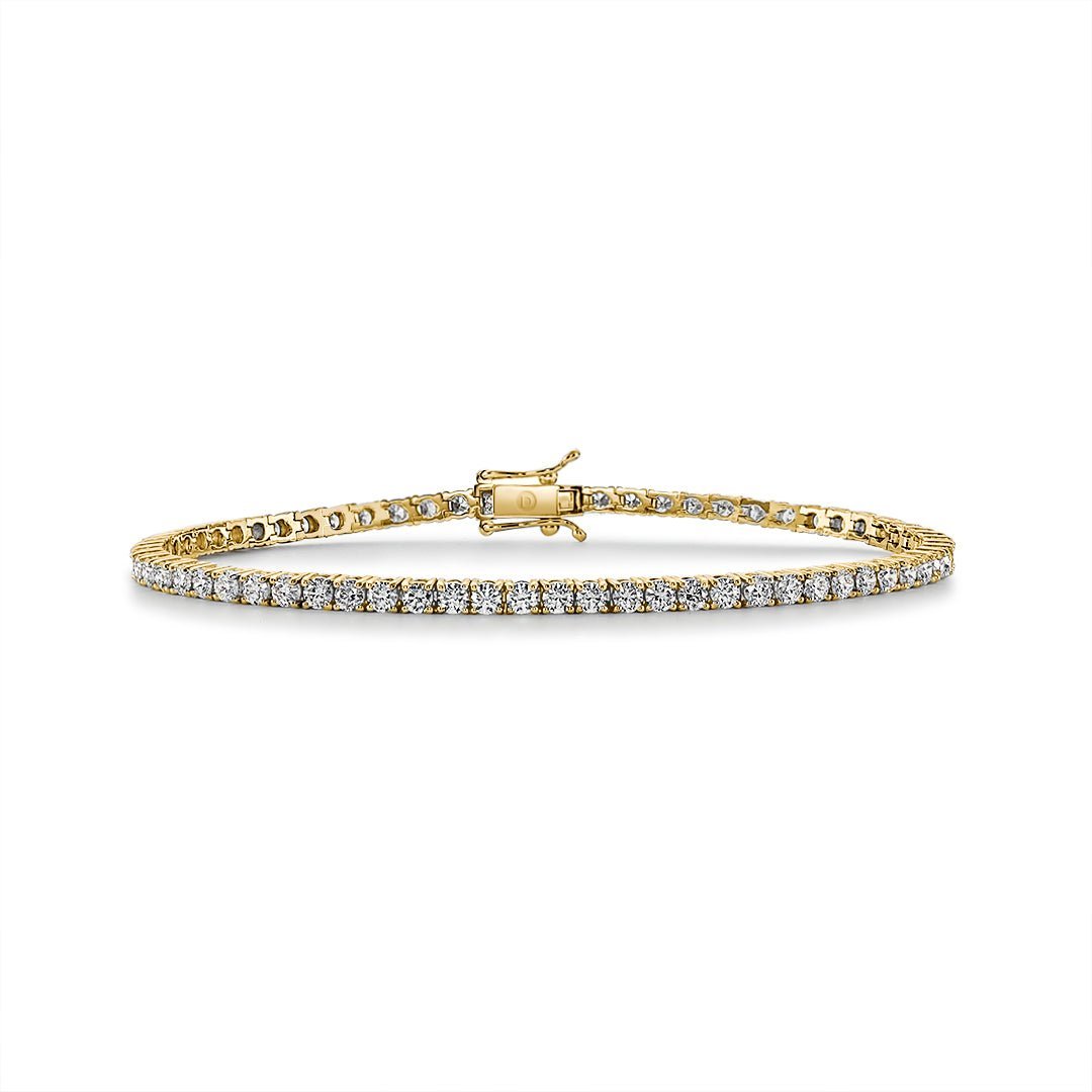 Diamond Tennis Bracelet (Yellow Gold) - Dracakis Jewellers