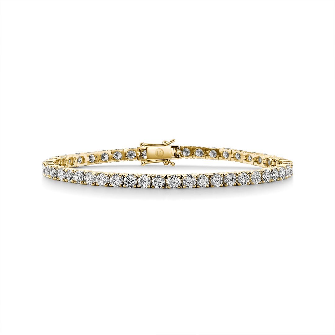 Diamond Tennis Bracelet (Yellow Gold) - Dracakis Jewellers