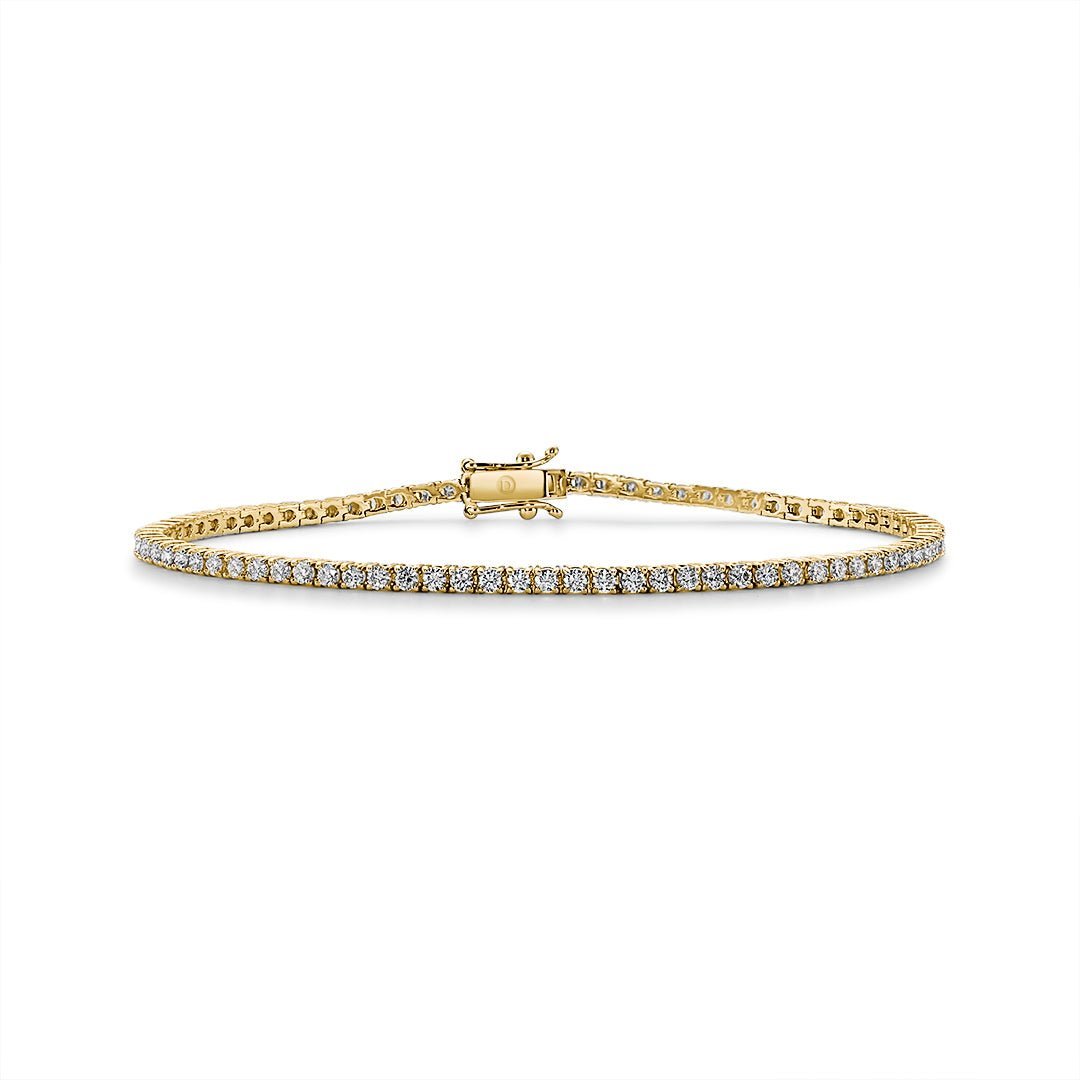 Diamond Tennis Bracelet (Yellow Gold) - Dracakis Jewellers