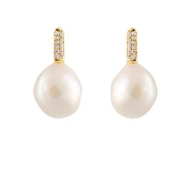 Freshwater Pearl 'Seasalt' Earrings - Dracakis Jewellers