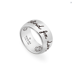 Gucci Blind For Love Silver Ring - Dracakis Jewellers