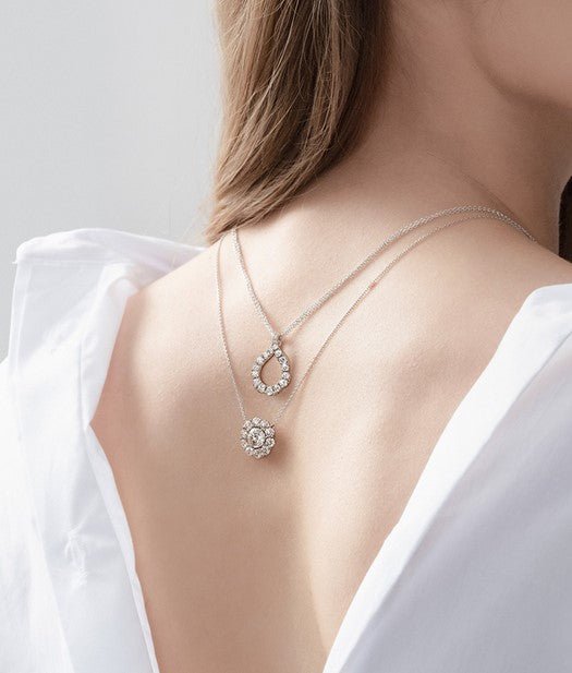 Hearts On Fire Lorelei Crescent Diamond Pendant - Dracakis Jewellers