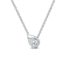 Hearts on Fire LU Droplet Diamond Pendant - Dracakis Jewellers