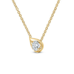 Hearts on Fire LU Droplet Diamond Pendant - Dracakis Jewellers