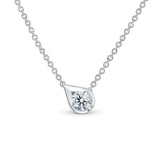 Hearts on Fire LU Droplet Diamond Pendant - Dracakis Jewellers