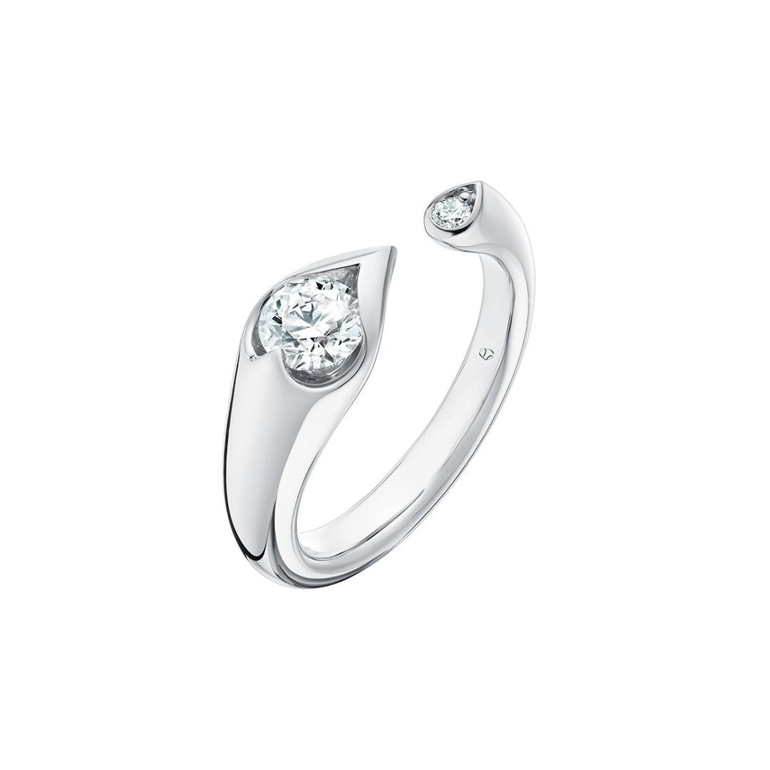 Hearts On Fire LU Open Droplet Diamond Ring - Dracakis Jewellers