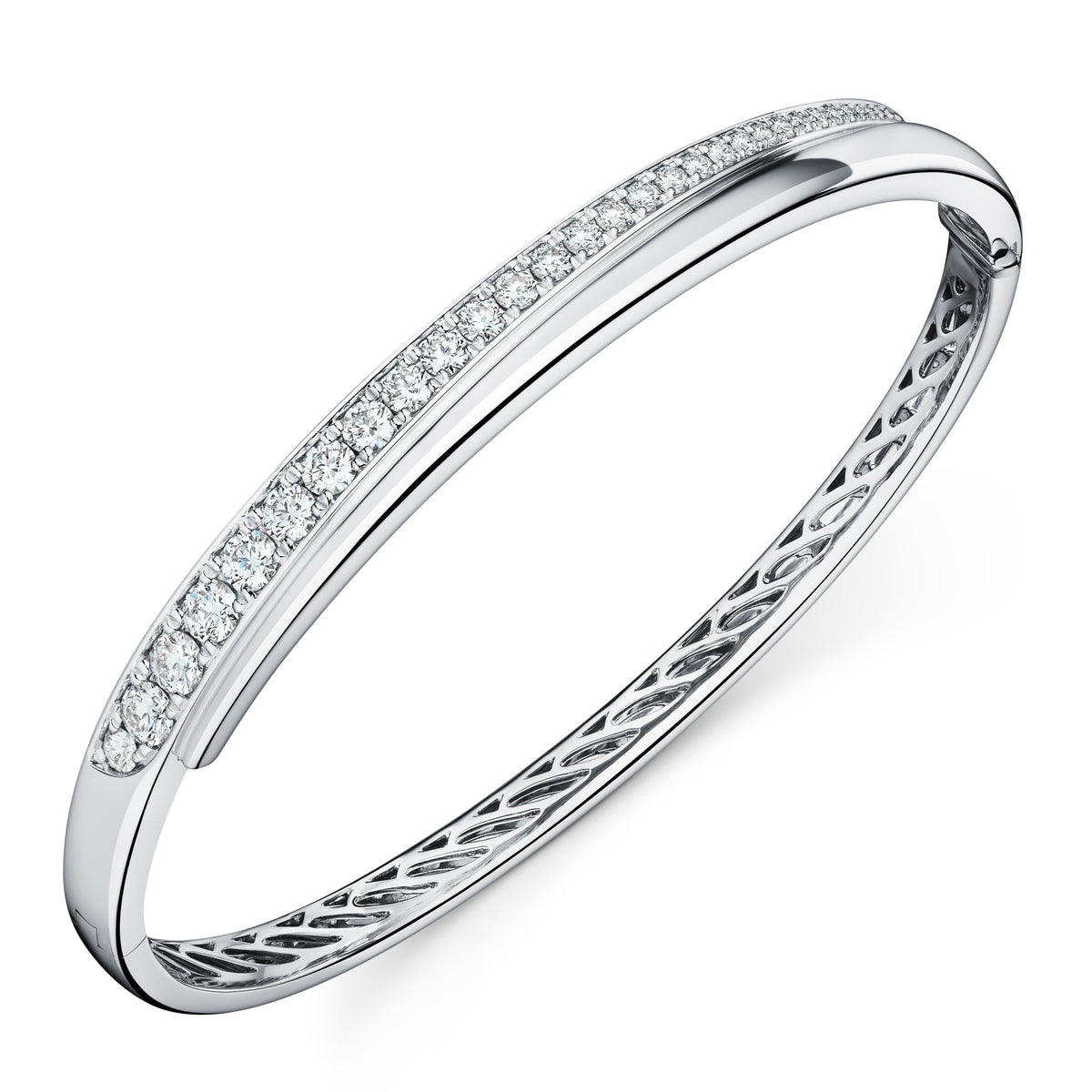 Hearts On Fire Vela Crossover Bangle - Dracakis Jewellers