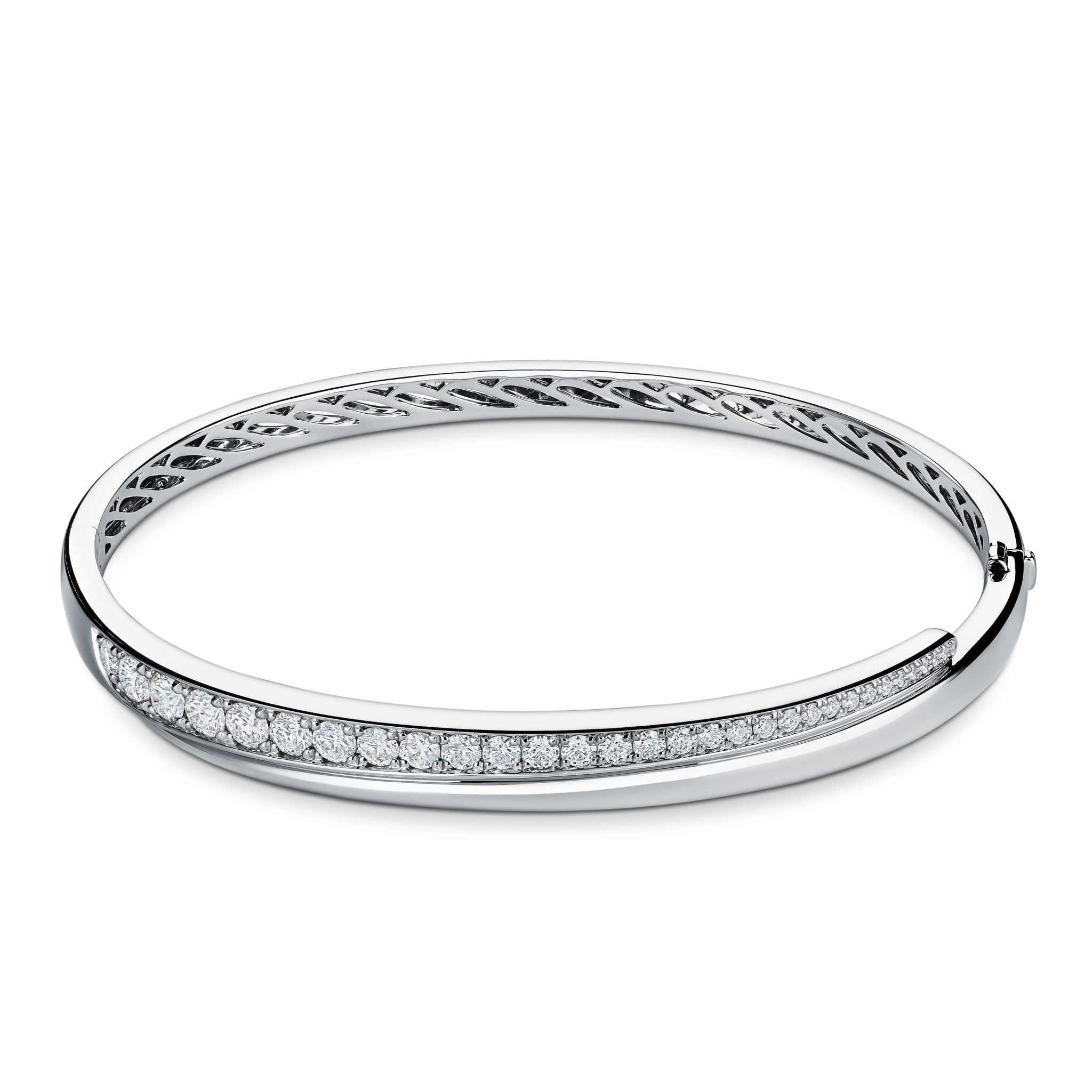 Hearts On Fire Vela Crossover Bangle - Dracakis Jewellers