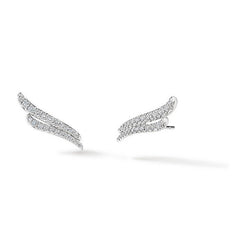 Hearts On Fire Vela French Cut Pavé Diamond Climber Earrings - Dracakis Jewellers