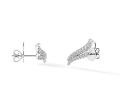 Hearts On Fire Vela French Cut Pavé Diamond Climber Earrings - Dracakis Jewellers